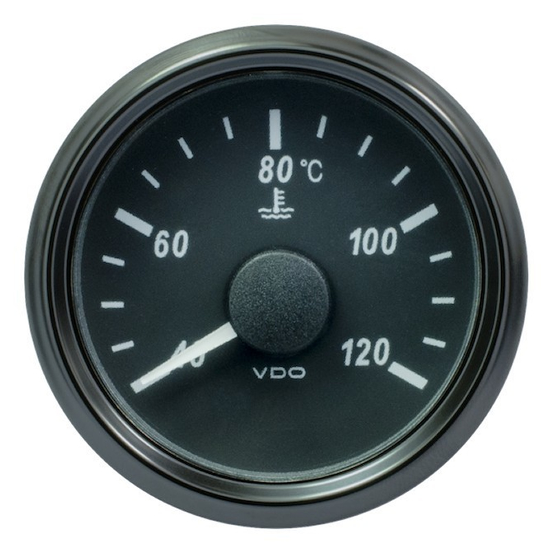 VDO SingleViu 0246 Coolant Temperature 120°C Black 52mm gauge